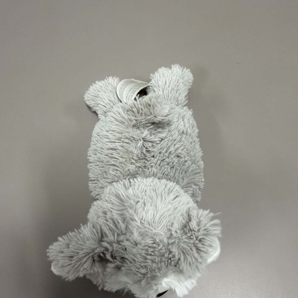Warmies Microwavable Plush Husky Dog 10" Gray Cream Stuffed Animal Heat Therapy - Picture 6 of 11